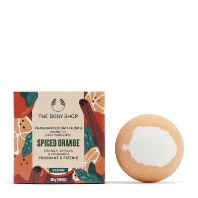 The Body Shop Spiced Orange, Bath Bomb (Wegańska kula do kąpieli `Pikantna Pomarańcza`)