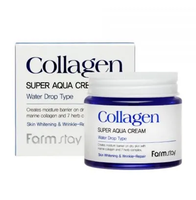 FarmStay Collagen Super Aqua Cream (Krem do twarzy nawilżający z kolagenem)