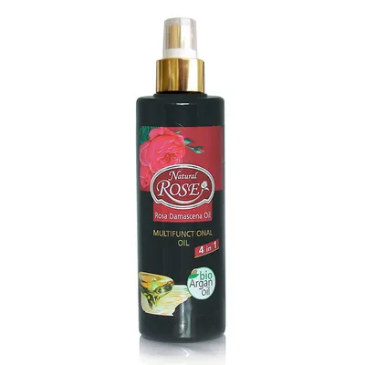 Natural Rose Rosa Damascena Oil Bio Argan Oil, Multifunctional Oil 4 in 1 (Wielofunkcyjny olejek 4 w 1)
