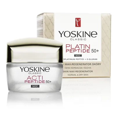 Yoskine Platin Peptide 50+, Skin Max-Regenerator Cream (Krem-regenerator skóry na noc do cery normalnej i suchej 50+)