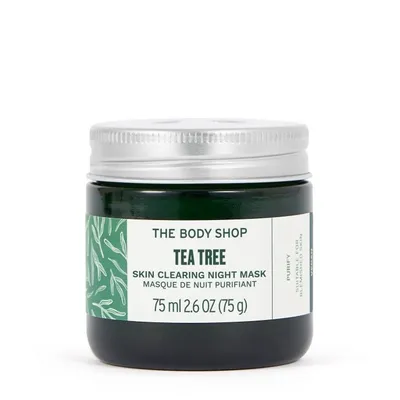 The Body Shop Tea Tree Skin Clearing Night Mask (Wegańska maska przeciw niedoskonałościom na noc)