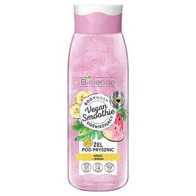 Bielenda Vegan Smoothie, Odświeżający żel pod prysznic `Arbuz + banan`