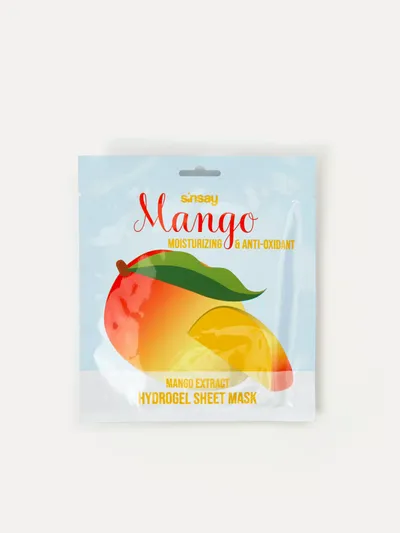 Sinsay Mango Moisturizing & Anti-oxidant Hydrogel Sheet Mask (Maska nawilżająca do twarzy)