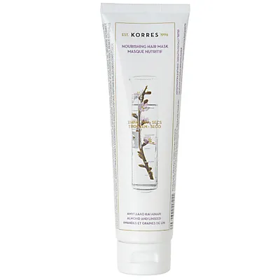 Korres Almond and Linssed, Nourishing Hair Mask (Maska do włosów z wyciągiem z migdałów i olejem lnianym)