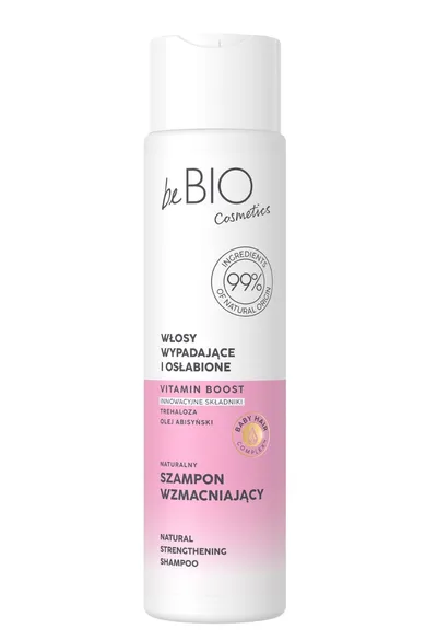 beBIO Baby Hair Complex, Naturalny szampon wzmacniający do włosów wypadających i osłabionych