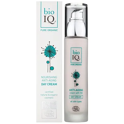 BIO IQ Pure Organic Nourishing Anti Aging Day Cream (Naturalny, organiczny krem przeciw oznakom starzenia na dzień)