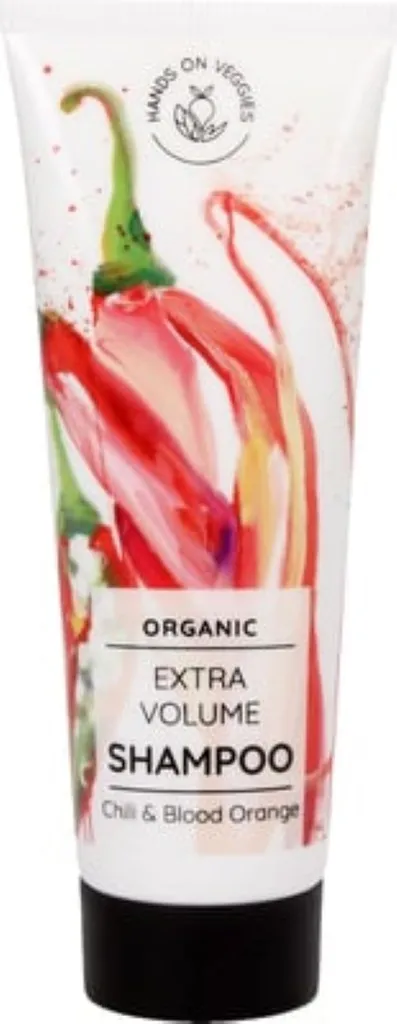 Hands On Veggies Organic Extra Volume Shampoo (Roślinny organiczny szampon z chili i litsea)