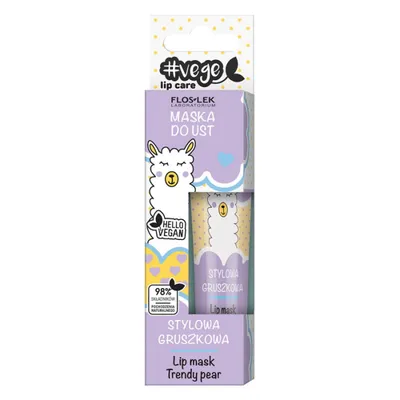 Floslek Vege Lip Care, Maska do ust `Stylowa gruszkowa`