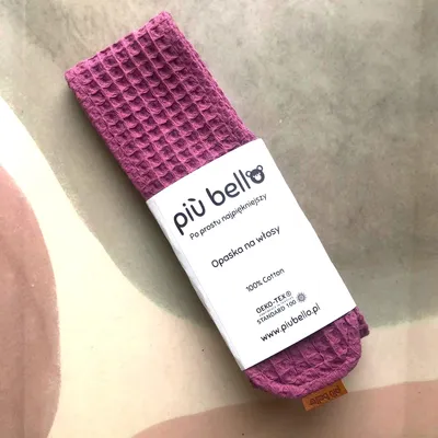 Piu Bello Opaska kosmetyczna z bawełny wafelkowej