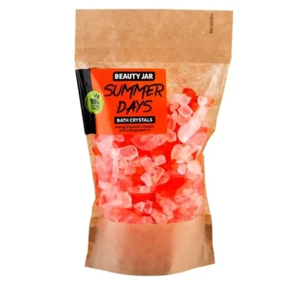 Beauty Jar Summer Days Energizing Bath Crystals with Orange Peel Oil (Orzeźwiające kryształki do kąpieli z olejem ze skórki pomarańczowej)