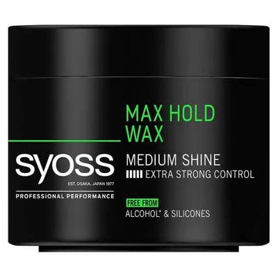 Syoss Max Hold Wax Medium Shine Wax (Wosk do włosów)