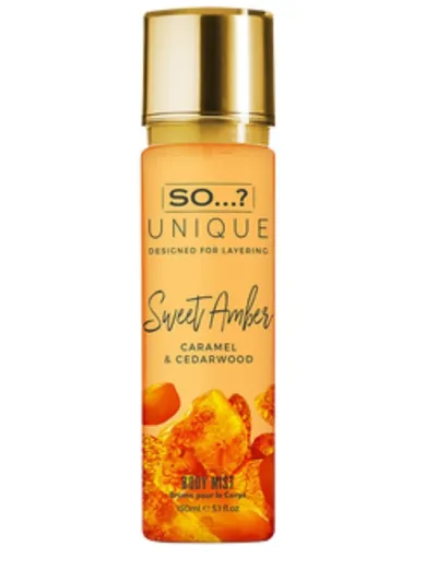 So...? Fragrance Unique, Sweet Amber Body Mist (Mgiełka do ciała)