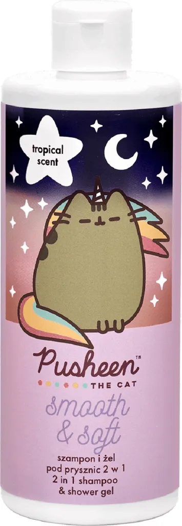 The Beauty Care Company Pusheen, Smooth & Soft, 2 in 1 Shampoo & Shower Gel (Szampon i żel pod prysznic 2w1)