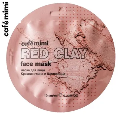Cafe Mimi Superfood, Red Clay Face Mask (Maseczka do twarzy `Czerwona glinka i morwa`)