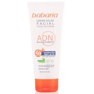 Babaria Natural Cosmetics Sun Facial Sun Cream SPF 50 (Krem do opalania do twarzy z aloesem SPF 50)