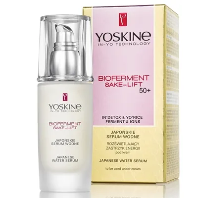 Yoskine Bioferment Sake Lift 50+, Japanese Water Serum (Japońskie serum wodne)