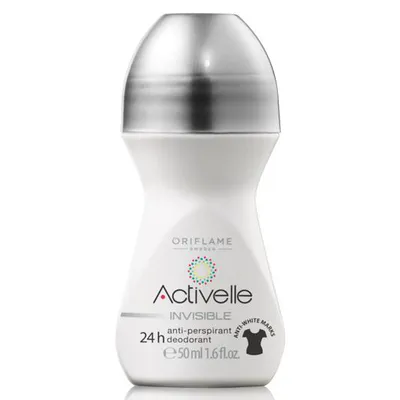Oriflame Activelle, Invisible  Anti - Perspirant Deodorant 24h (Dezodorant w kulce nie pozostawiający białych śladów)