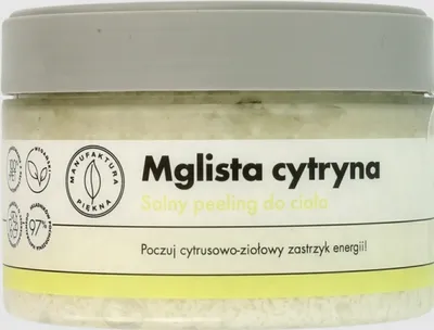 Manufaktura Piękna Solny peeling do ciała `Mglista cytryna`