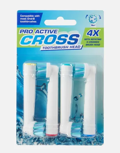 Action Pro Active Cross Toothbrush Head (Końcówki X Active do szczoteczki elektrycznej)