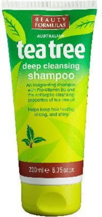 Beauty Formulas Australian Tea Tree, Deep Cleansing Shampoo (Głęboko oczyszczający szampon do włosów `Australijskie drzewo herbaciane`)