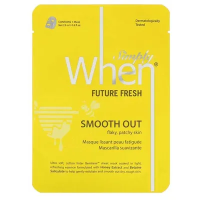 When Simply, Future Fresh Smooth Out Sheet Mask (Wygładzająca maska w płachcie)