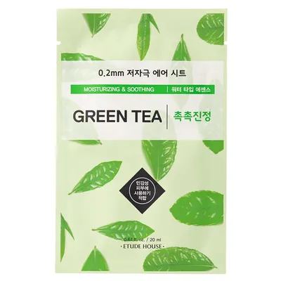 Etude 0.2mm Therapy Air Mask  Green Tea (Oczyszczająco-wygładzająca maska z ekstraktem z zielonej herbaty)