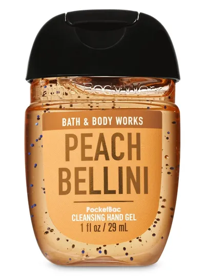 Bath & Body Works Peach Bellini PocketBac Cleansing Hand Gel  (Oczyszczający żel do rąk)
