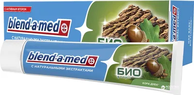 Blend - a - med Pasta do zębów z naturalnymi ekstraktami `Bio-fluor i kora dębu`