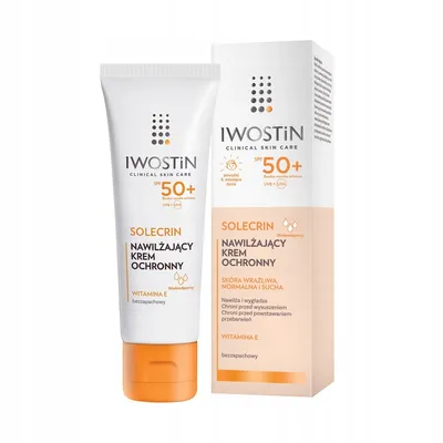 Iwostin Solecrin, Nawilżający krem ochronny UVA/UVB  SPF 50+