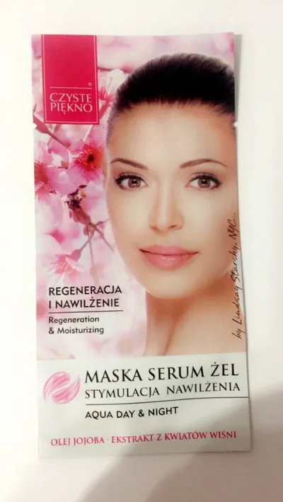 Czyste Piękno Maska serum żel  z ekstratem z kwiatów wiśni `Stymulacja nawilżenia`