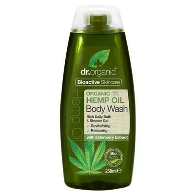 Dr.Organic Organic Hemp Oil, Body Wash (Żel do mycia ciała z organicznym olejem z konopi siewnych)