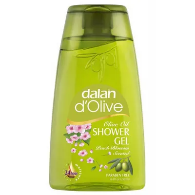 Dalan D`Olive Olive Oil Shower Gel Peach Blossom Scented (Oliwkowy żel pod prysznic o zapachu kwiatu brzoskwini)