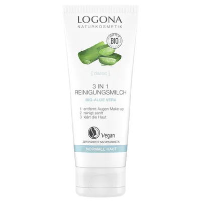Logona [Classic], 3-in-1 Reinigungsmilch (Mleczko do demakijażu 3w1)