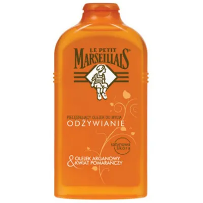 Le Petit Marseillais Douche Huile de Soin Nutrition (Odżywianie, Pielęgnujący olejek do mycia 'Olejek arganowy i kwiat pomarańczy')