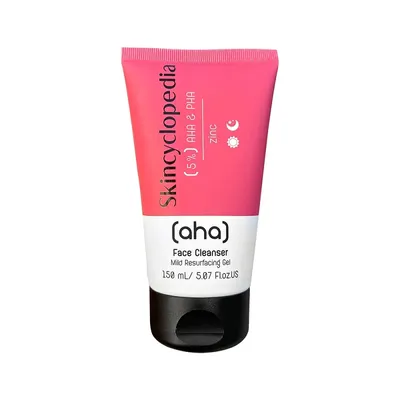 Skincyclopedia Face Cleanser, Mild Resurfacing Gel 5% AHA & PHA & Zinc (Żel do oczyszczania twarzy)
