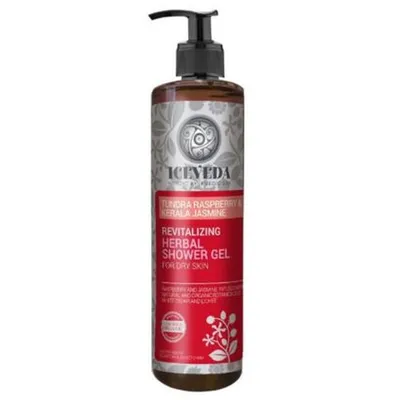 Iceveda Raspberry & Jasmine, Revitalizing Herbal Shower Gel (Rewitalizujący żel pod prysznic)