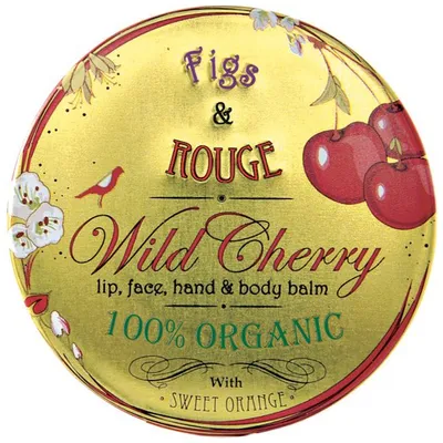 Figs & Rouge 100% Organic Wild Cherry Balm (100% Organiczny balsam  `Dzika wiśnia`)