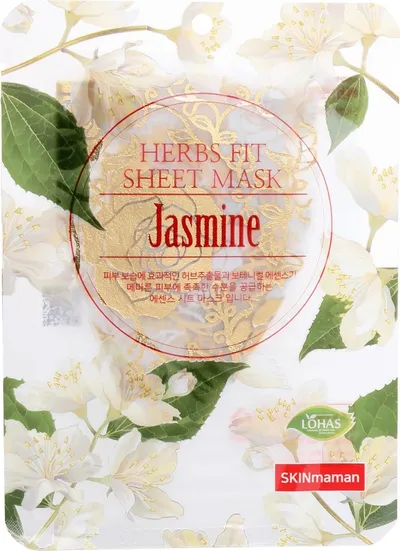No:HJ Skinmaman, Herbs Fit Sheet Mask Jasmine (Maseczka w płachcie `Ekstrakt z jaśminu`)