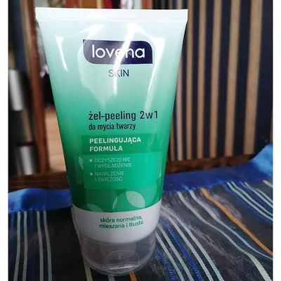 Lovena Skin, Żel - peeling 2 w 1 do mycia twarzy