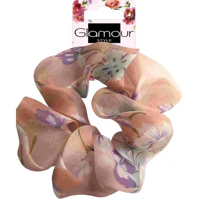 Glamour Style Gumka do włosów-zawijka tiulowa mała