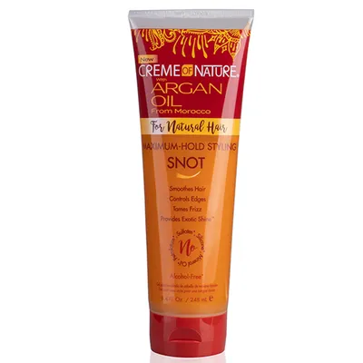 Creme of Nature Maximum-Hold Snot with Argan Oil (Mocno utrwalający żel wzbogacony olejem arganowym)