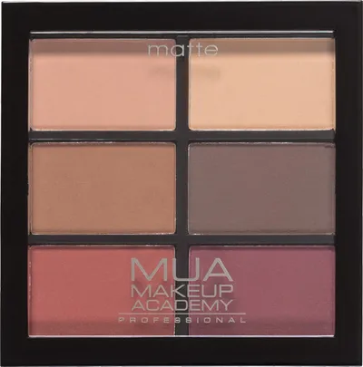 Make Up Academy (MUA) 6 Shade Eyeshadow Palette, Matte (Paleta 6 matowych cieni do powiek)