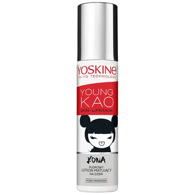 Yoskine Young Kao, Skin - Lifehack Kona, Pudrowy lotion matujący na dzień
