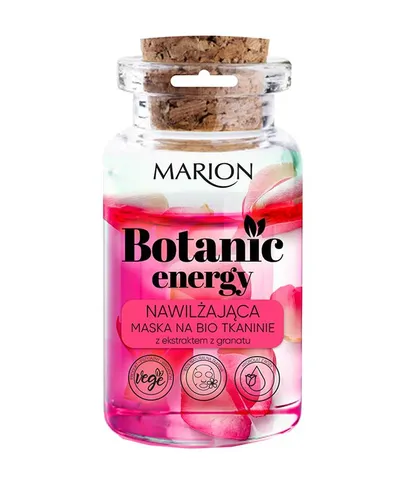 Marion Botanic Energy, Nawilżająca maska na bio tkaninie z ekstraktem z granatu