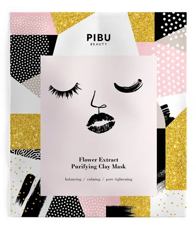 Pibu Beauty Flower Extract Purifying Clay Mask (Maseczka glinkowa z ekstraktami z kwiatów)