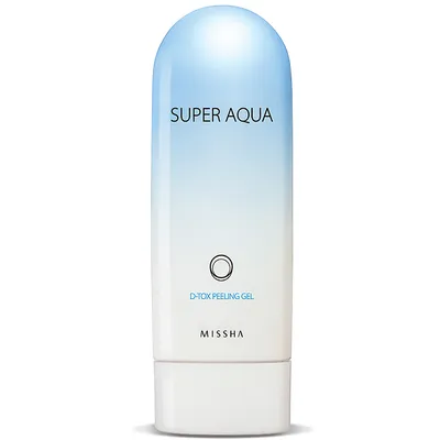 Missha Super Aqua, D - TOX Peeling Gel (Detoksykujący żel - peeling rozjaśniający skórę)