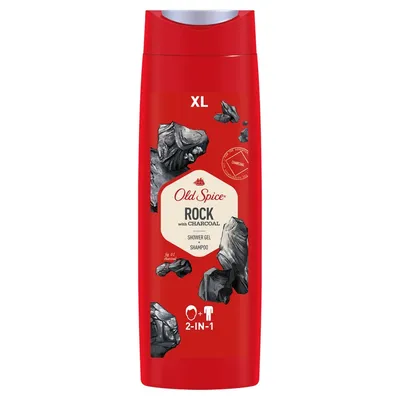 Old Spice Rock with Charcoal, Shower Gel + Shampoo (Żel pod prysznic i szampon dla mężczyzn)