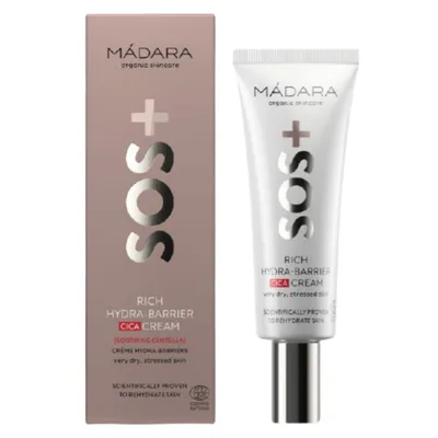 Madara Organic Skincare Rich Hydra Barrier Cica Cream (Krem silnie nawilżający z ekstraktem z wąkroty azjatyckiej)