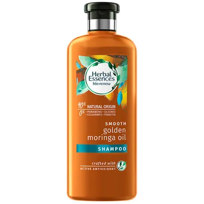 Herbal Essences Bio:renew, Wygładzający szampon do włosów `Złoty olej Moringa`