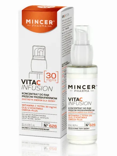 Mincer Pharma Vita C Infusion, Koncentrat do rąk przeciw przebarwieniom Nr 626